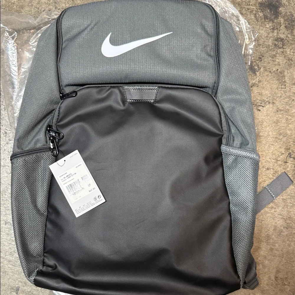 Nike | Bags | Nike Black And Gray Backpack Size Xl | Poshmark
